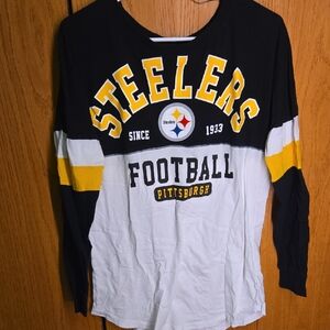 Team Apparel Steelers Womens Long Sleeve Tee